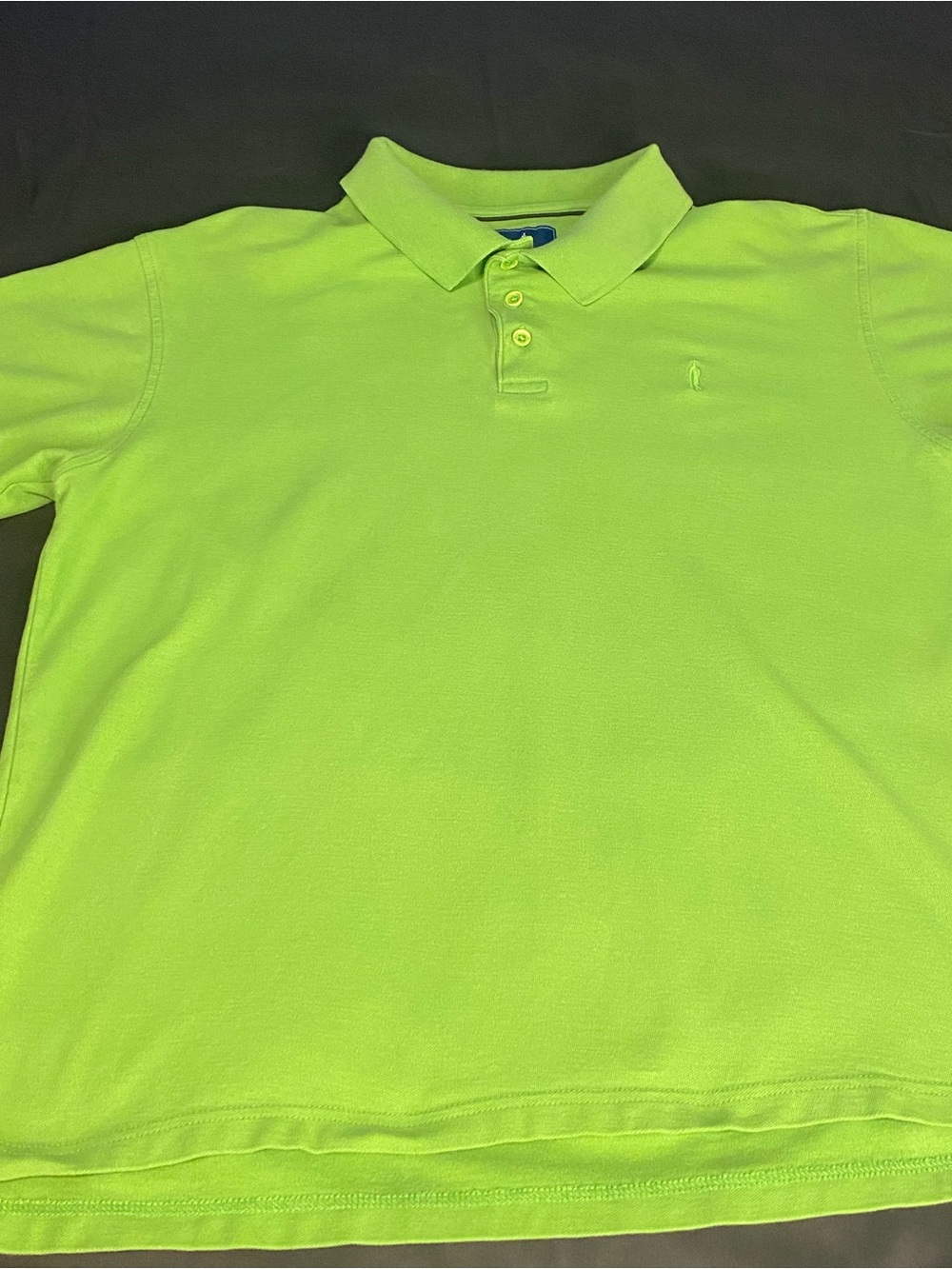 Mens Casual Shirt by LanesBoro Short Sleeve Size L 100% Cotton Light Green